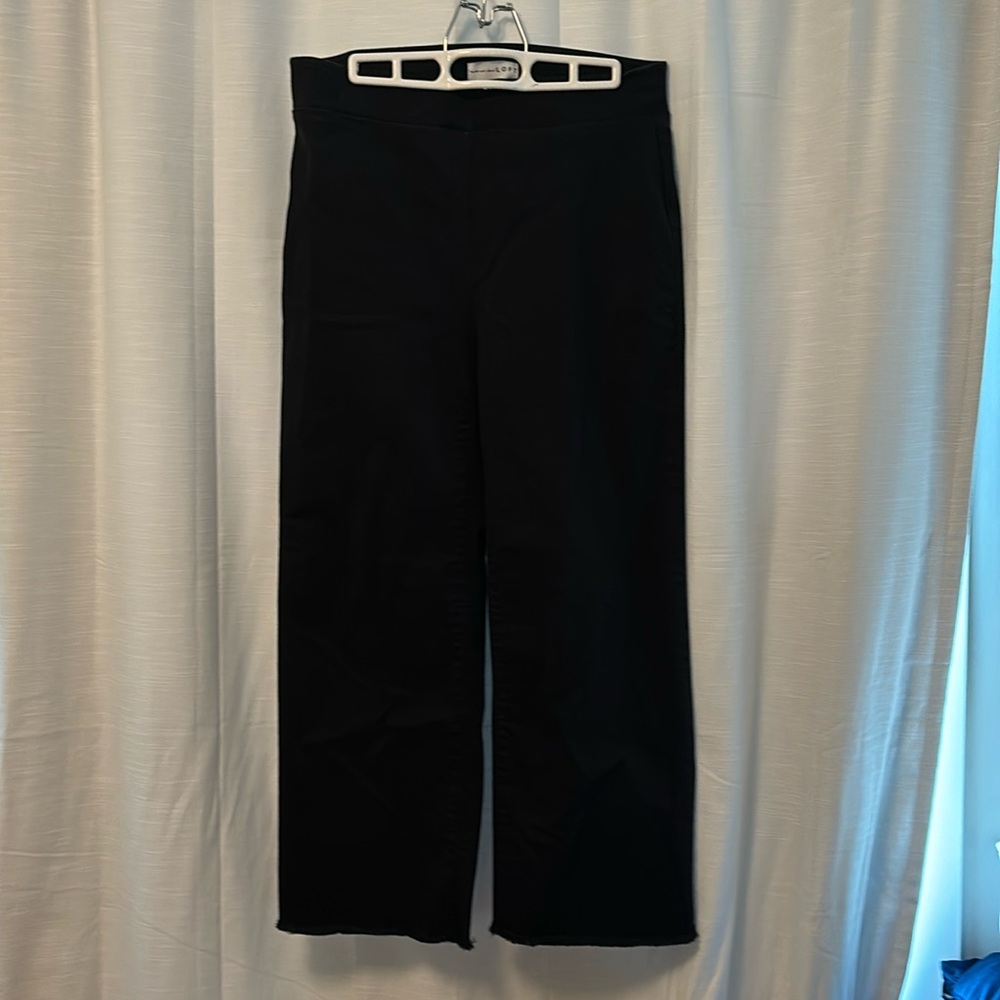 Loft wide leg black jeans, size 6